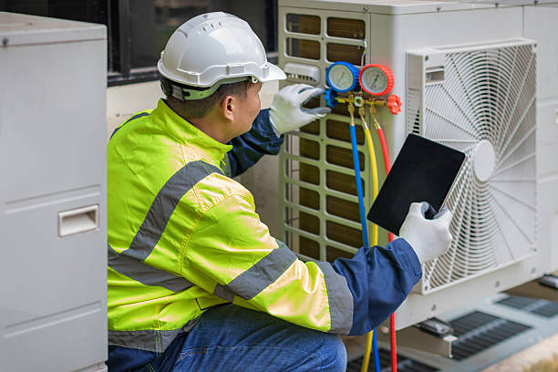 Professional Hvac technician working in Dickinson, ND